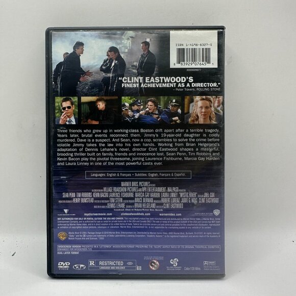 Mystic River DVD Clint Eastwood Collection Sean Penn Tim Robbins Rated R - Picture 2 of 3
